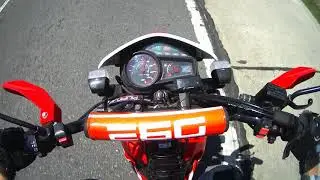 XRM 125 fi  90kph TOP SPEED (pure stock)