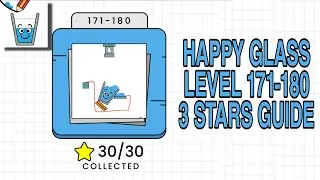 Happy Glass Level 171-180 | 3 Stars Guide