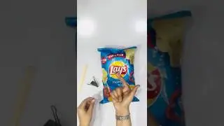 😱 Try This Trick To Keep Chips Fresh Longer! #lays #snacks #shorts