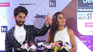 Mira RAJPUT got angry with Shahid Kapoor In Public During Padmavati Promotions At HT Awards