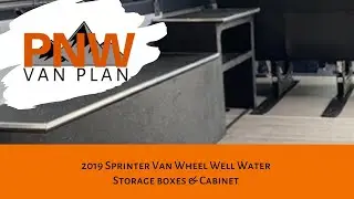 Sprinter Van wheel well boxes with water tanks
