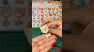 I&rsquo;m working late on my cute clay pins #handmadepins #airdryclay #polymerclay #claypins #claycraft