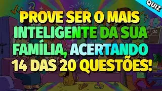 QUIZ: Prove Ser o MAIS INTELIGENTE DA SUA FAMÍLIA, Acertando 14 Questões | QUIZ ENSINO FUNDAMENTAL