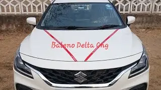 Baleno Delta cng white colour fully detailed review? features and mileage.