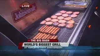 World's largest grill makes its way to Harley-Davidson's 110th