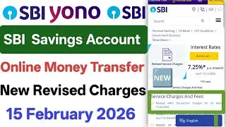 Sbi new charges 2026 | Sbi IMPS charges | Sbi IMPS revised charges | Sbi Savings Account Charges