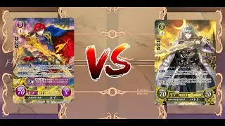 Fire emblem Cipher Orange Crystal Retrop (Byleth (M)) VS Bard of Brigid (Roy)