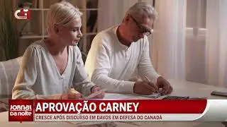 Aprova&ccedil;&atilde;o de Carney cresce ap&oacute;s discurso em Davos em defesa do Canad&aacute;