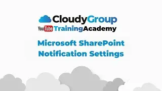 Microsoft SharePoint Notification Settings