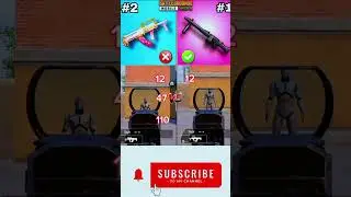 MG3❌vs✅Groza bgmi gun test video short feed YouTube video short pubg mobile gun damage video short