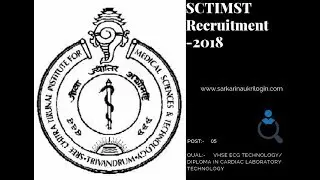 SCTIMST Recruitment 2018