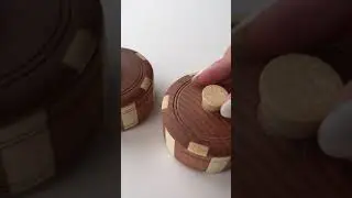 Wooden jars for kitchen - ECOSALL salt box with lid, great for salt, spices and other little things.