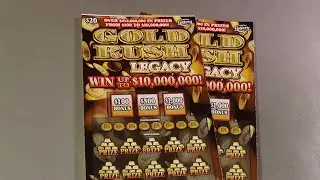 SUN. BIG BET 56: TWO $20 GOLD RUSH LEGACY FL Lottery Scratch Tickets