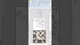 3D Floral Relief Corner Design created in Aspire / ArtCAM. #cncdesign #art #cnc