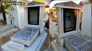 Lápida de granito pulido con mármol ✝️/tumba de cemento /terrazzo headstones tombstones granite