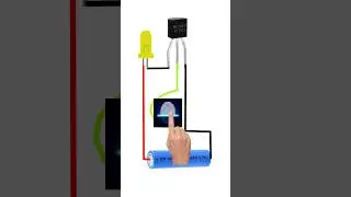 BC547 ic Touch Sensor light Connection DIY #shorts