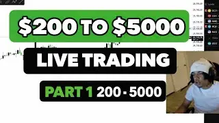 LIVE TRADING $200-$5,000 GOING OVER  BASICS AGAIN TRANSITION FROM PROP FIRMS TO LIVE ACCOUNTS -$200