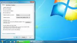 Windows 7 Tutorial 1 - Changing the Taskbar Settings