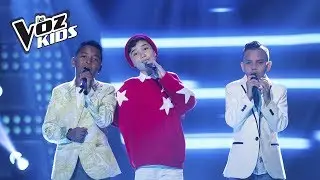 Chevy, Carlos Mario y Santiago cantan Desesperado | La Voz Kids Colombia 2018