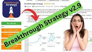 Breakthrough Strategy EA V2.9 | MT4 Breakout Bot | Smart Entry System