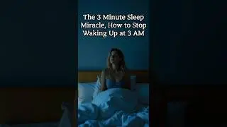 The 3 Minute Sleep Miracle: How to Stop Waking Up at 3 AM. #facts #healthandwellnessforseniors