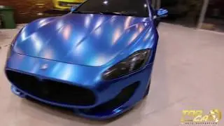 Maserati l Wrapping Car l Blue Satin Matt l Vinyl Wrapping