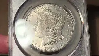 1901-S Morgan Dollar, CACG AU58