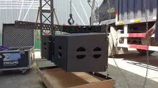 LC215 Dual 15inch line array speaker hanging