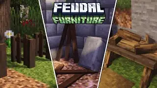 Feudal Furniture || Furniture Addon MCPE 1.21 || Survival Addon MCPE 1.21