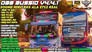 OBB BUSSID V4.4.1‼️SOUND HINO RK8 ALA ETS2 REAL| ACC FULL MBOIS MATA RGB & GRAFIK HD | Bussid V4.4.1