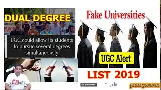 UGC NTA NET | List of Fake Universities in India l Dual Degree | in Hindi
