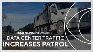 Patrols increase along data center construction route amid noise complaints, road damage