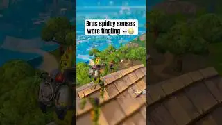 Bro thought his spidey senses saved him 😭🙏 #fortnite #fortniteshorts #gaming