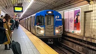 PATH Kawasaki PA5 Journal Square Train at Exchange Place