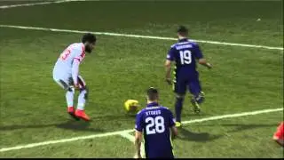 Striker misses unbelievable open goal!