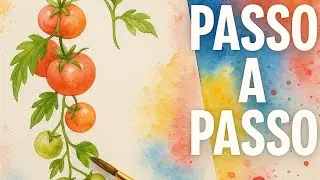 Exercício de volume com aquarela