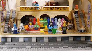 LEGO Subway MOC Featuring Brick Cross Station (910034) and Everyone Is Awesome (40516)
