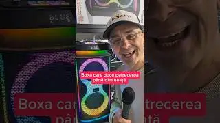 Boxă party, 80W, bass puternic, karaoke, Bluetooth, USB, microSD și autonomie mare, pentru petreceri