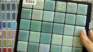 Стеклянная мозаика с перламутром артикул 21523