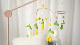Spring Bees Baby Cot Mobile | Nursery Mobiles
