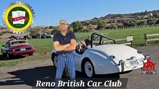 Reno British Car Club,  the cars pulling in