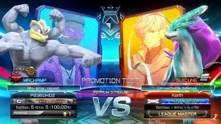 Pokken Tournament - Blue League Master Keith | Suicine vs Machamp (60fps 1080p)