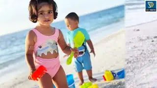 Ayra Yash Playing With Brother Yatharv In Maldives Beach 😍 Ayra Yash Cute Video 2021