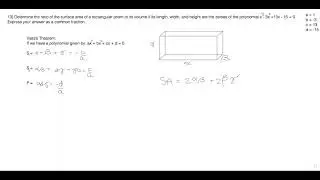 MathCounts Practice Test - Sprint Round 3 - #13