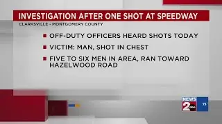 Person shot in the chest at Clarksville Speedway and Fairgrounds