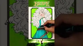 Coloring Merida Brave #disney #coloring #art