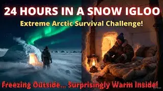Living for 24 Hours in a Snow Igloo Village | Life in Extreme Arctic Cold