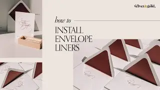 DIY Invitations: How to attach envelope liners