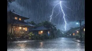 🌧️ Rainy Night Heavy Rain ASMR | Deep Relaxation | Insomnia Relief Sleep Sounds USA | Rain Ambience