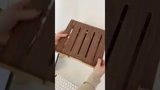 Wooden laptop stand #shorts